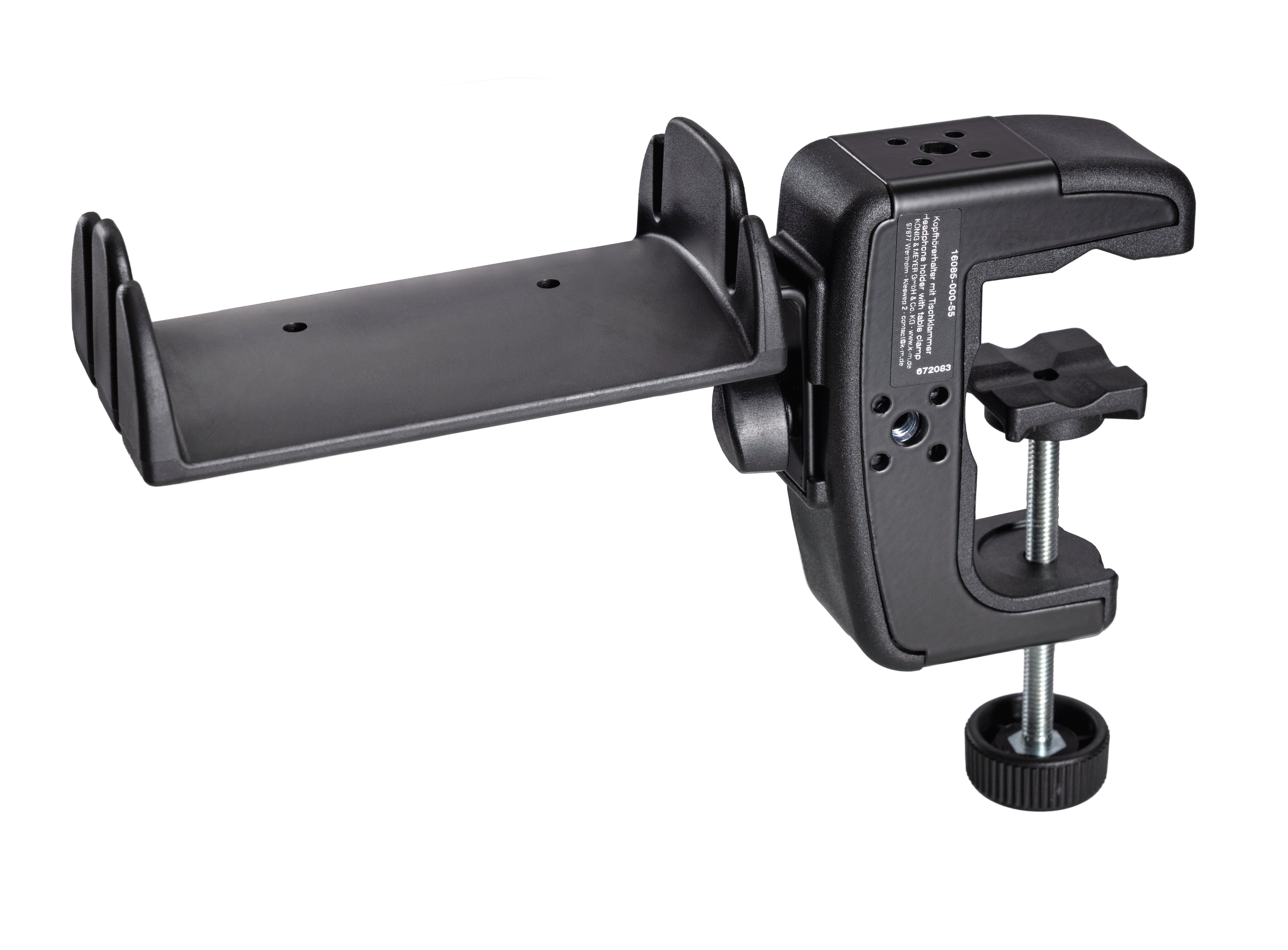 16085 Headphone holder with table clamp - black