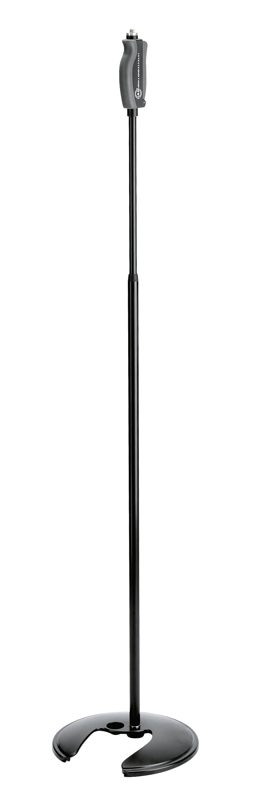 Stackable one-hand microphone stand Black