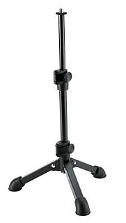 Tabletop microphone stand black 3/8" image 1