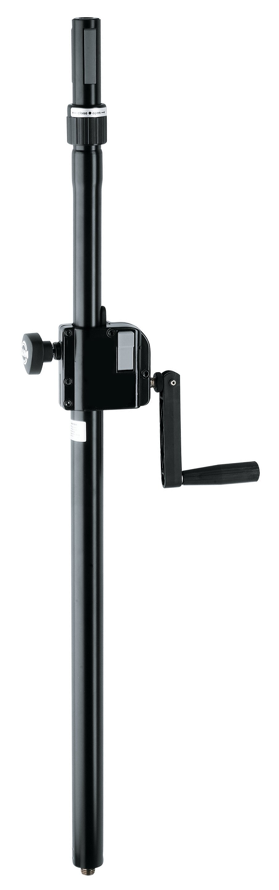Distance rod with hand crank