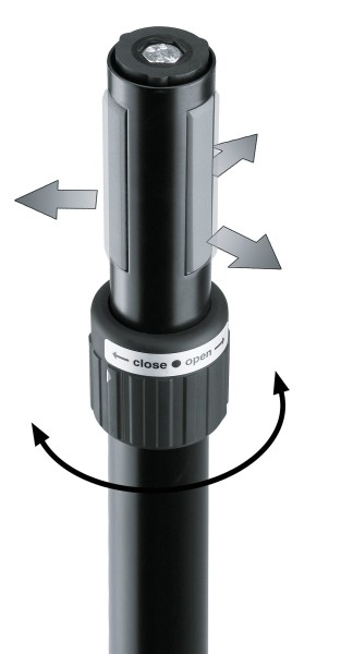 21340 Distance rod with hand crank and »Ring Lock«