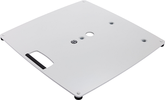 Base plate L (3 x M20) pure white image 1