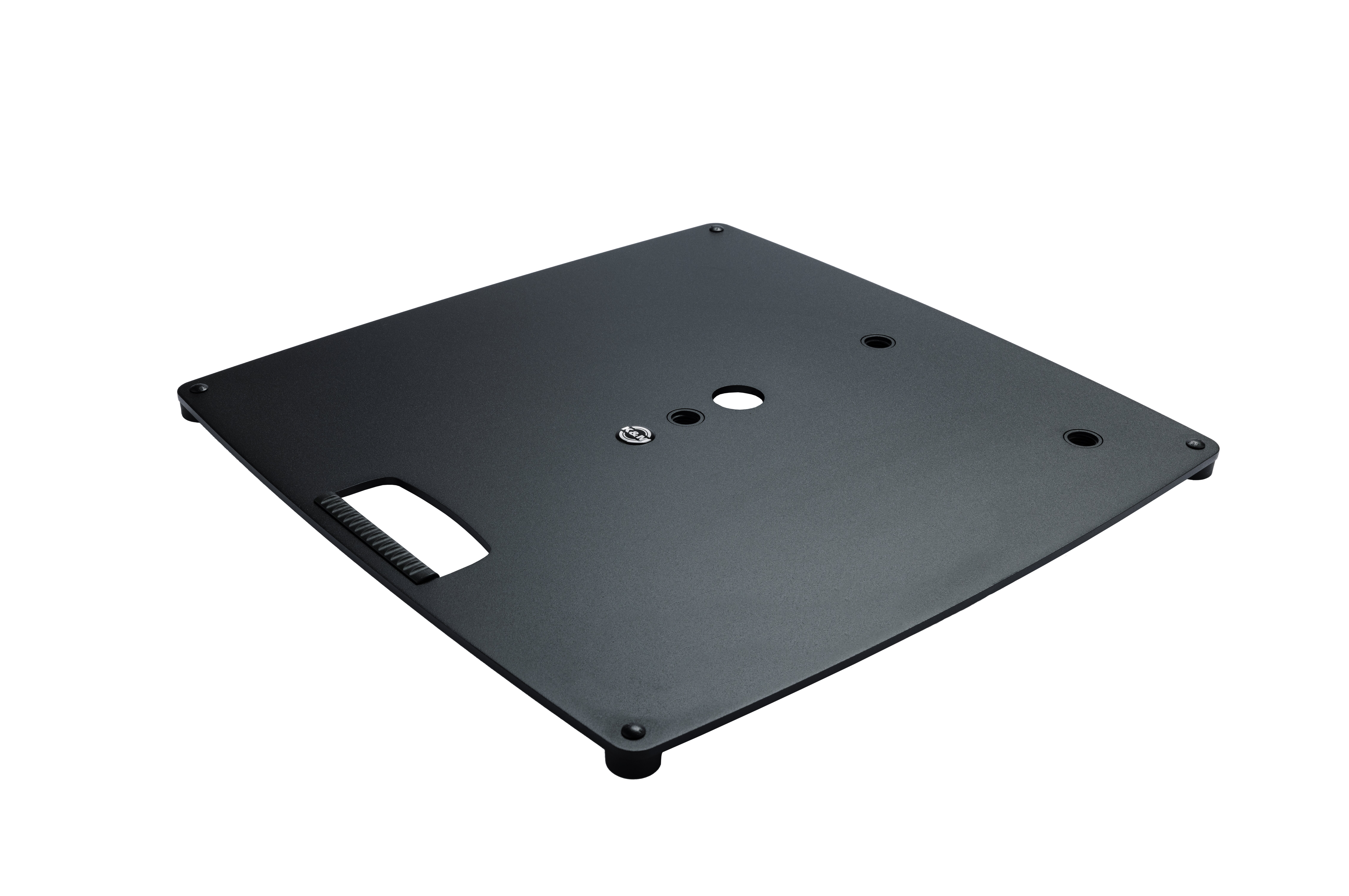Base plate L (3 x M20) structured black