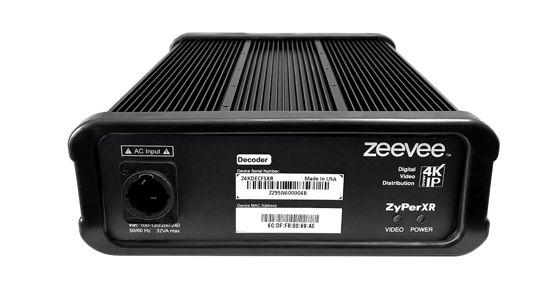 ZyPer4K-XR Decoder Single-Mode Fiber