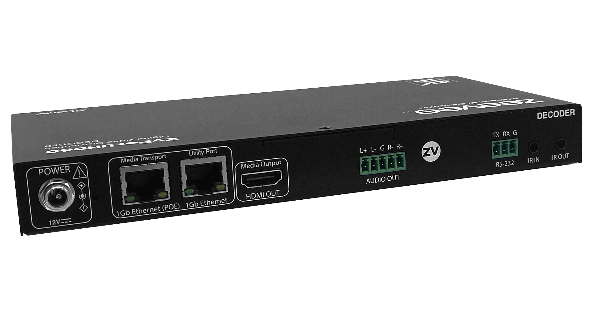 ZyPerUHD60 Decoder Dual LAN with Dante