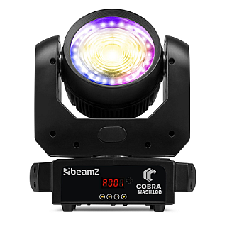 Cobra Wash100 LED Moving Head CW/WW with LED Ring image 1