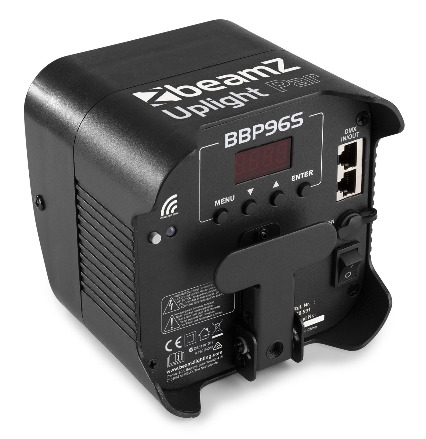 BBP96S Battery Uplight Par 6x 12W WDMX