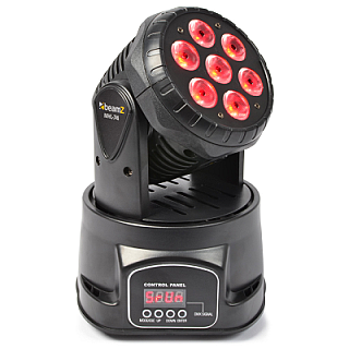 MHL74 LED Wash Moving Head 7x10W Black image 1