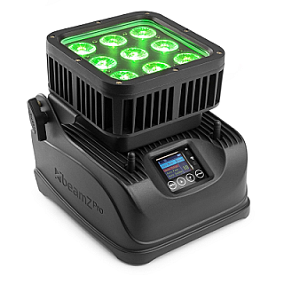 StarColor72B Flood Light 9x 8W RGBW Outdoor with Battery Pack image 1