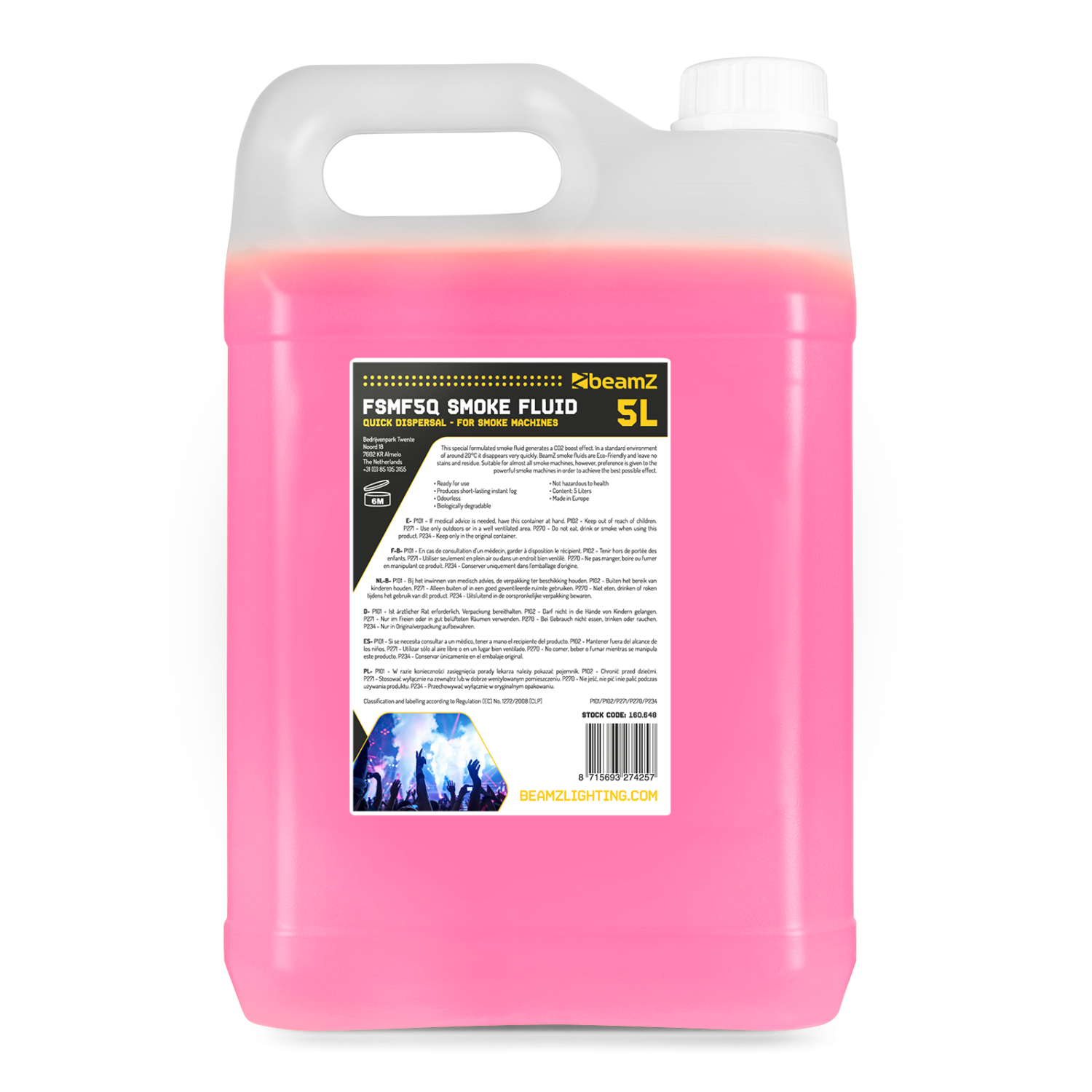 FSMF5Q Smoke Fluid 5L Quick Dispersal CO2 Effect