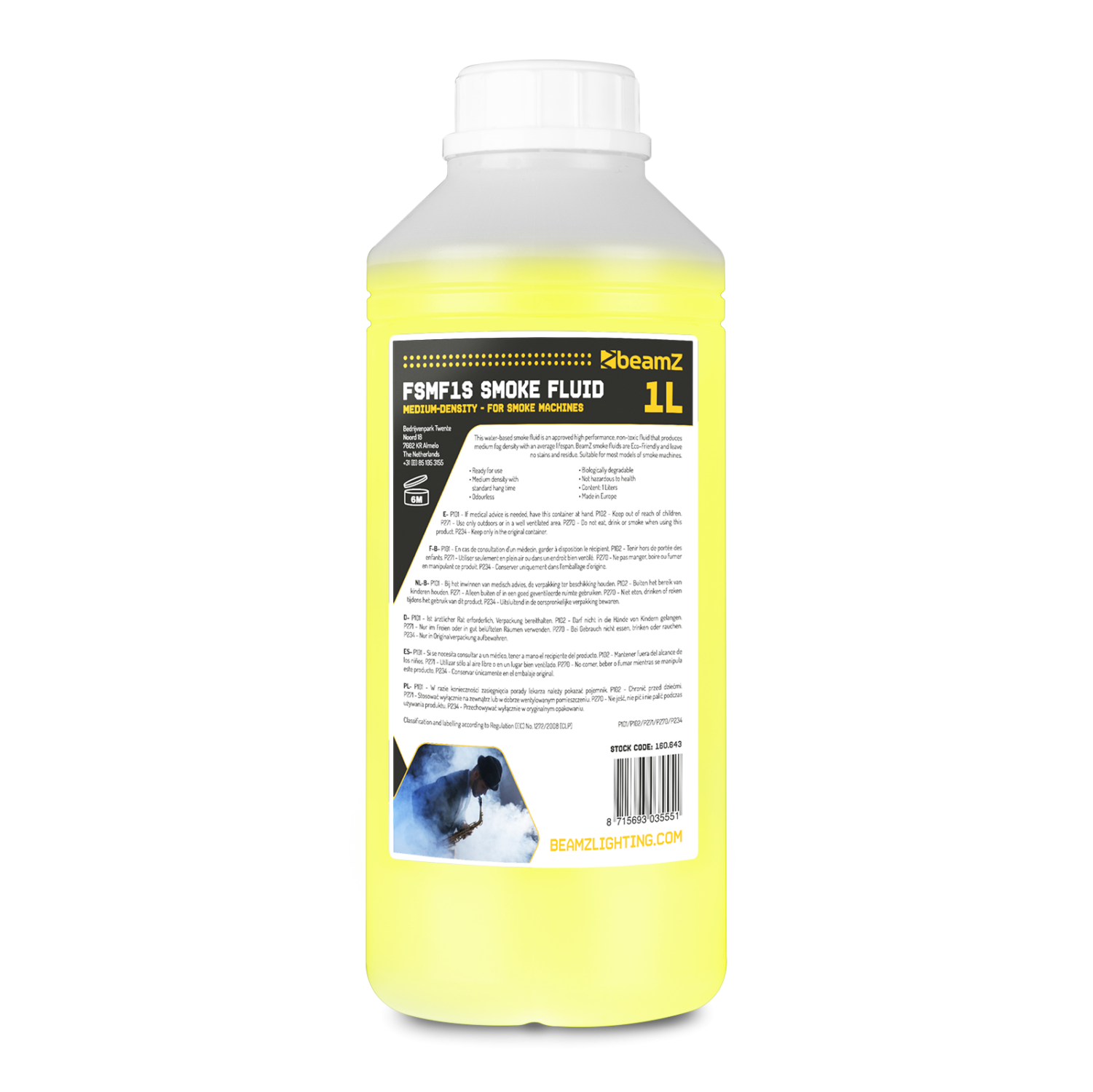 FSMF1S Smoke Fluid 1L Medium-Density