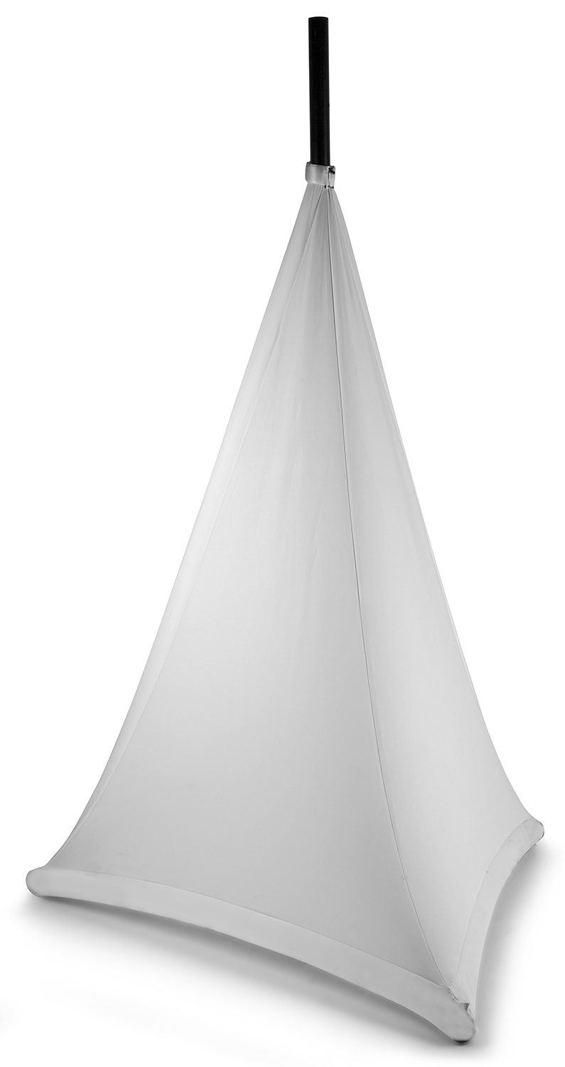 LSS12W Speaker stand cover white 120cm