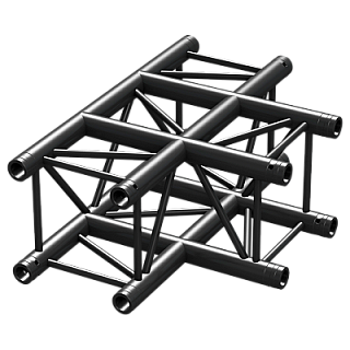 P30-T35 Truss 3-way T-junction Black image 1