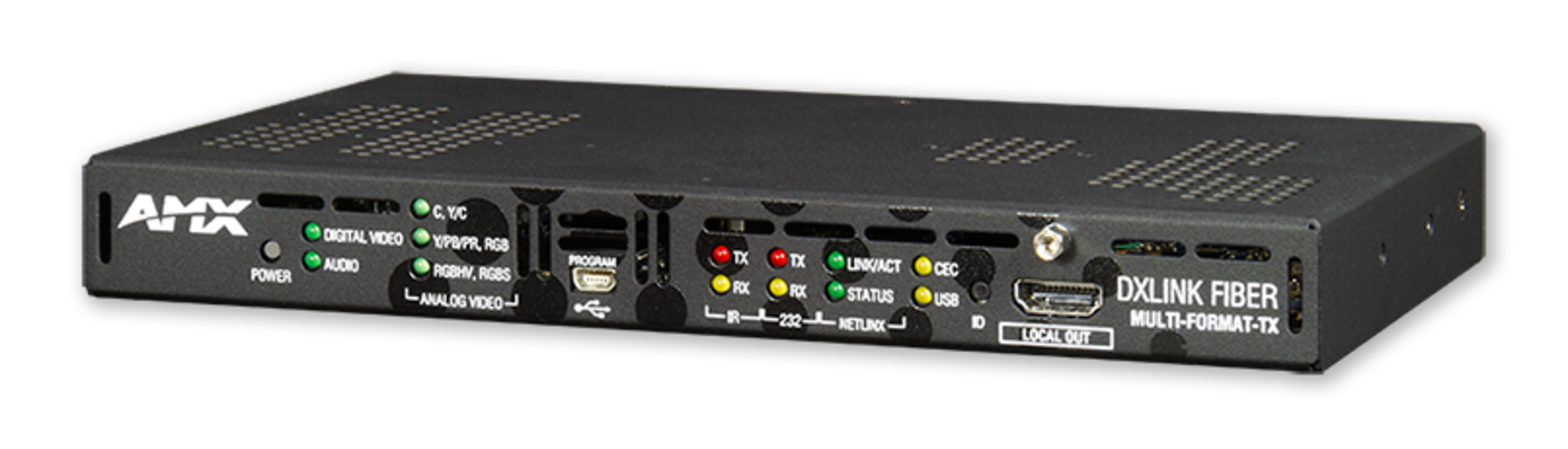 DXLink Multi-Format Single Mode Fiber Transmitter, Simplex