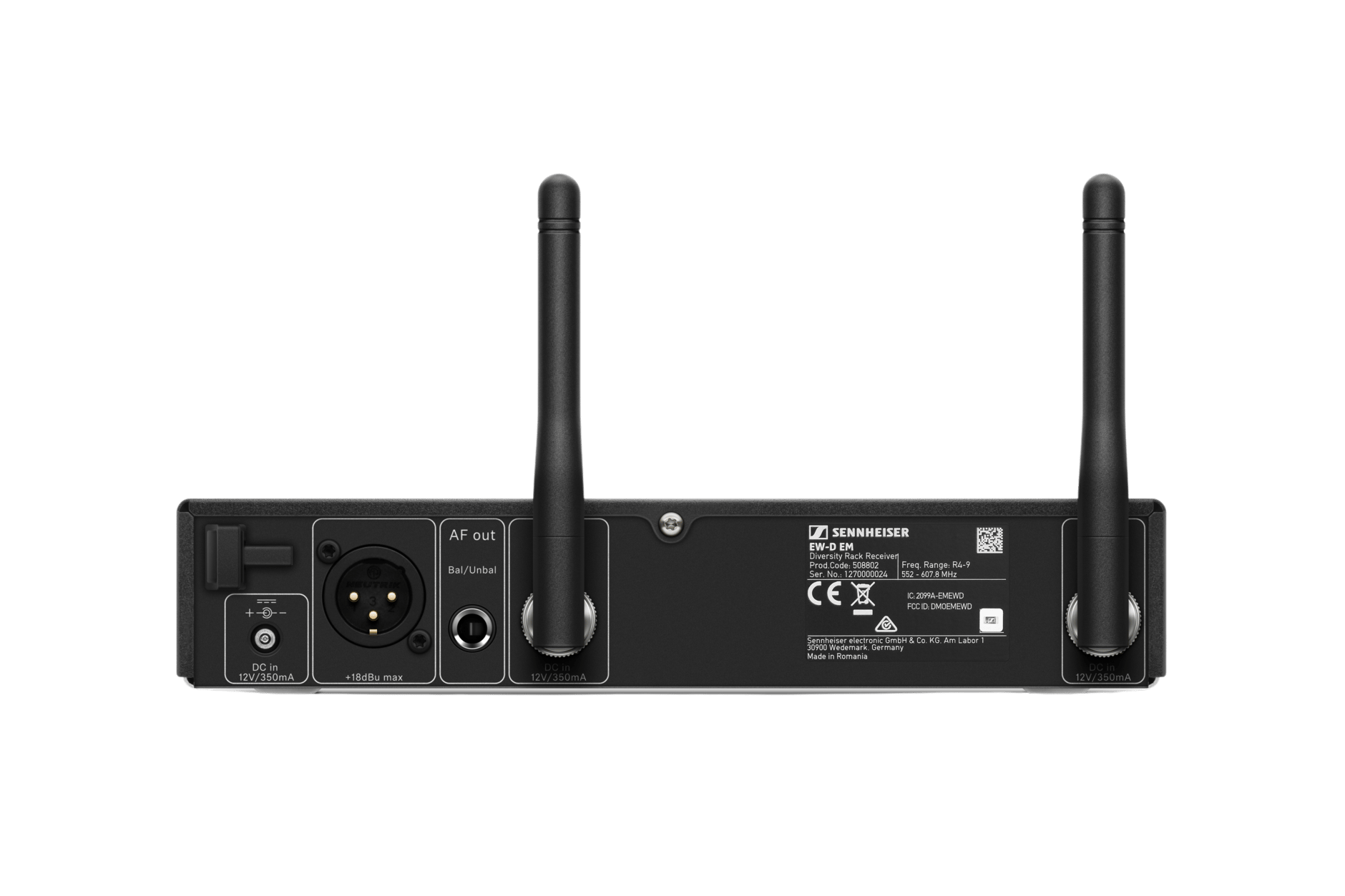EW-D EM Half-Rack Digital Wireless Receiver