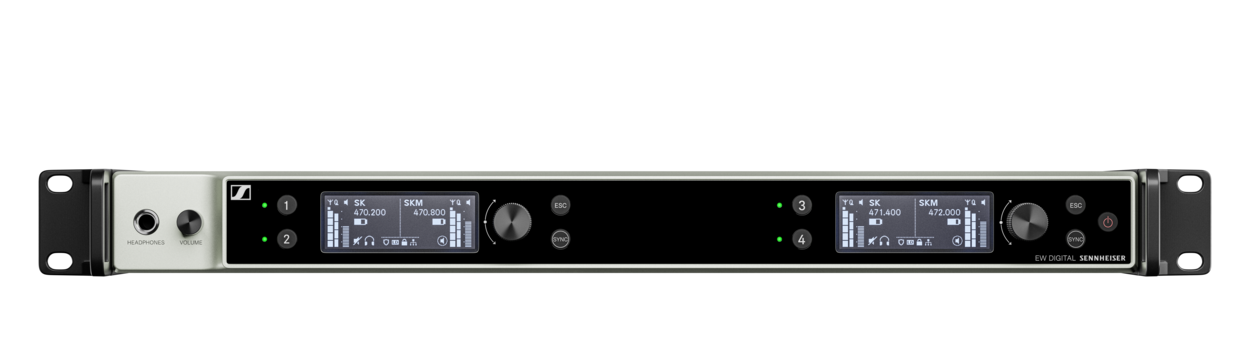EW-DX EM 4 DANTE Four-Channel Digital Wireless Receiver with Dante