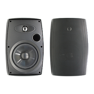 6.5” Two-Way Outdoor Speakers (Black) image 1