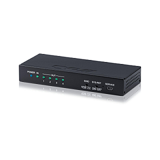 QU-14S 1 to 4 HDMI Distribution Amplifier with System Reset image 1