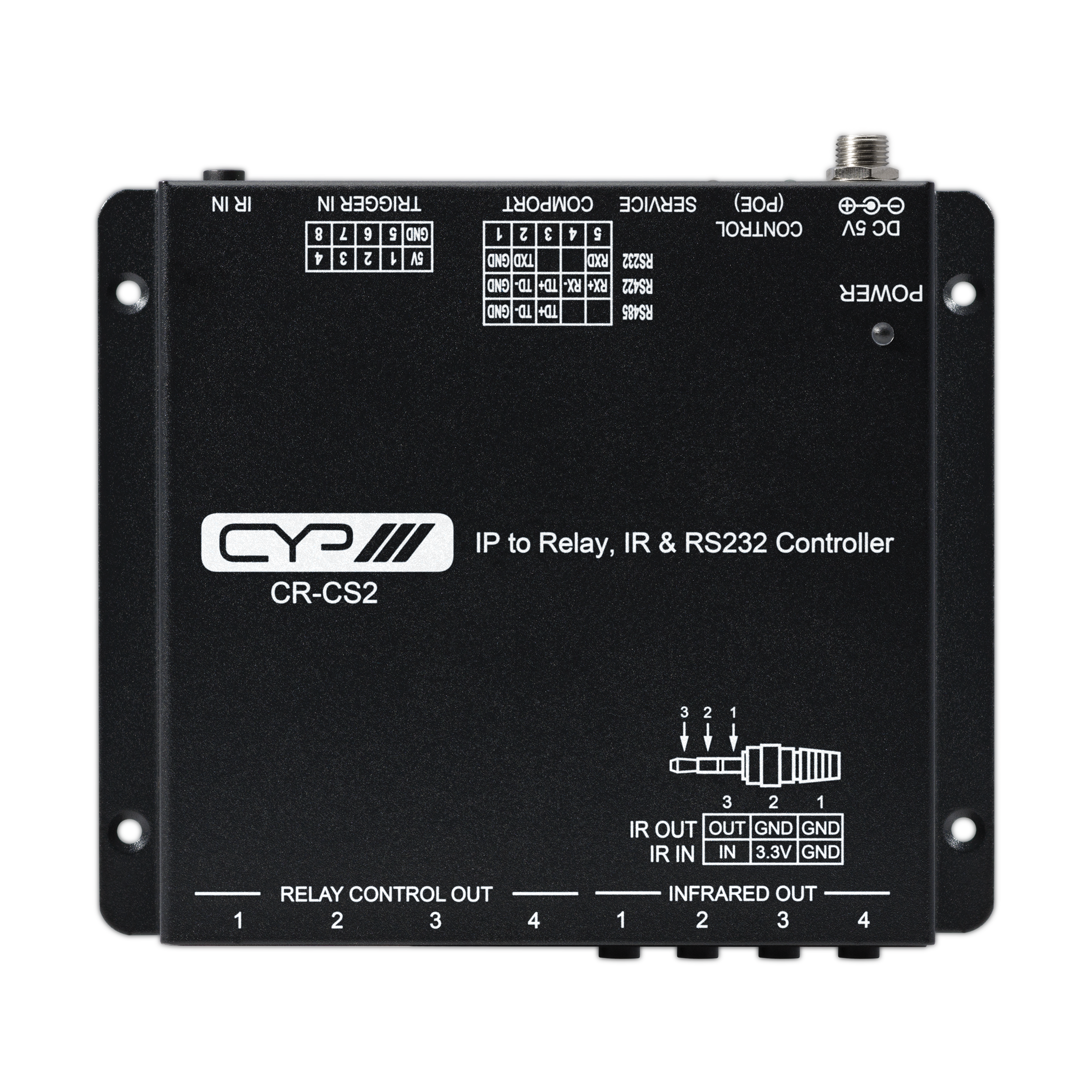 CR-CS2 – IP to Relay, IR & RS232 Controller