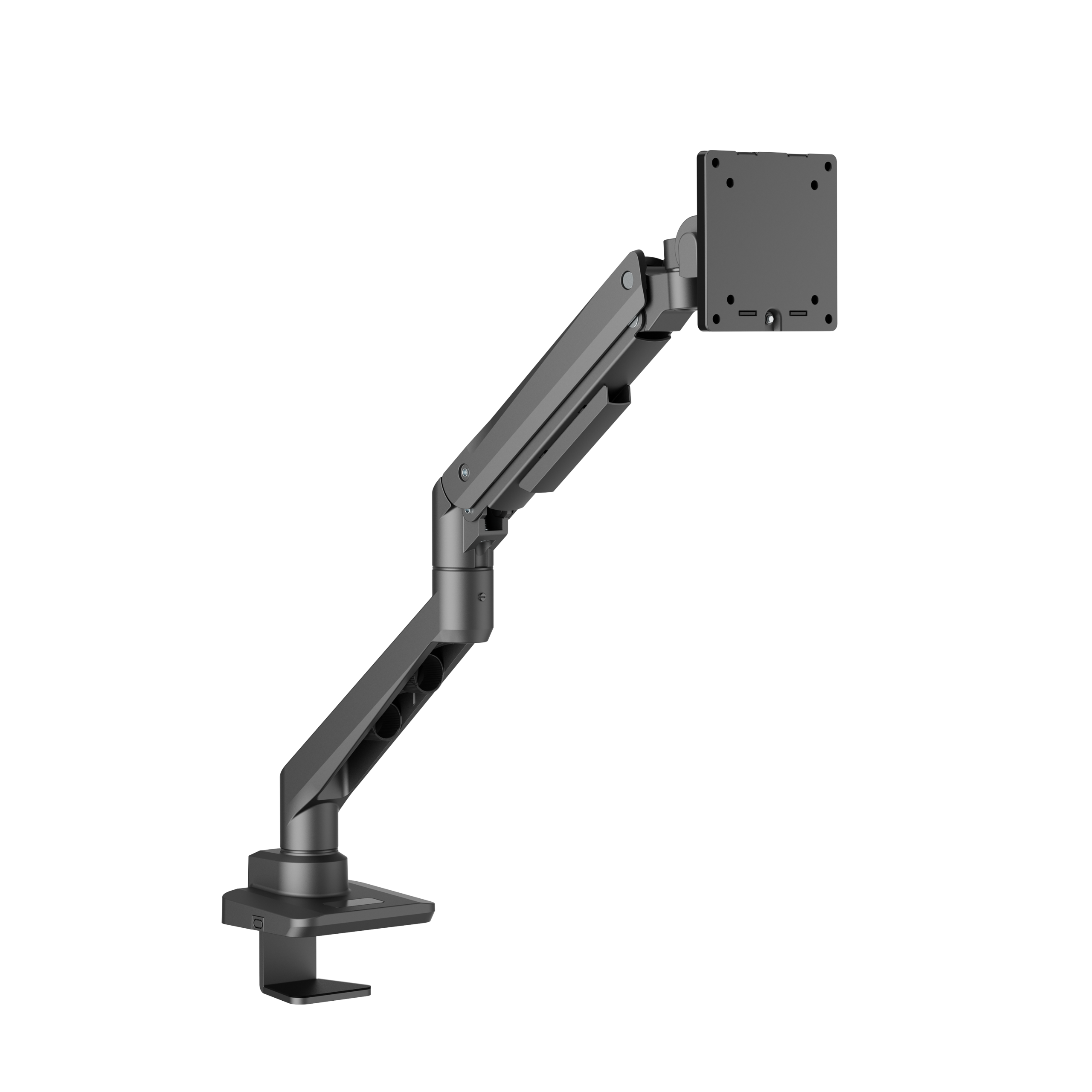 DMV01 Gas adjustable desk mount for 19″-49″ monitors