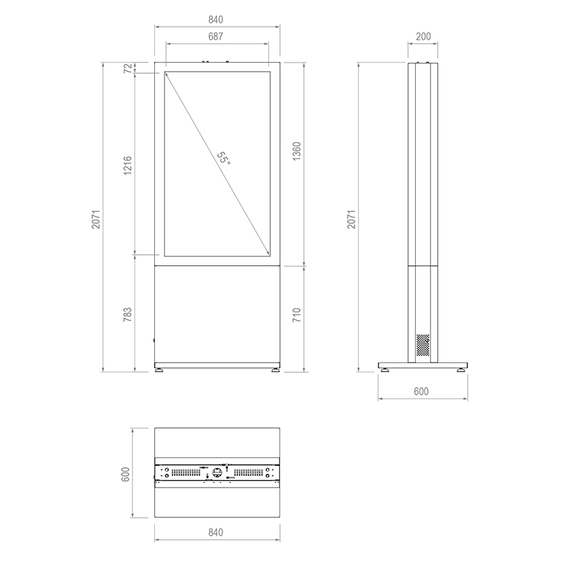 HP Kiosk 55″ FS