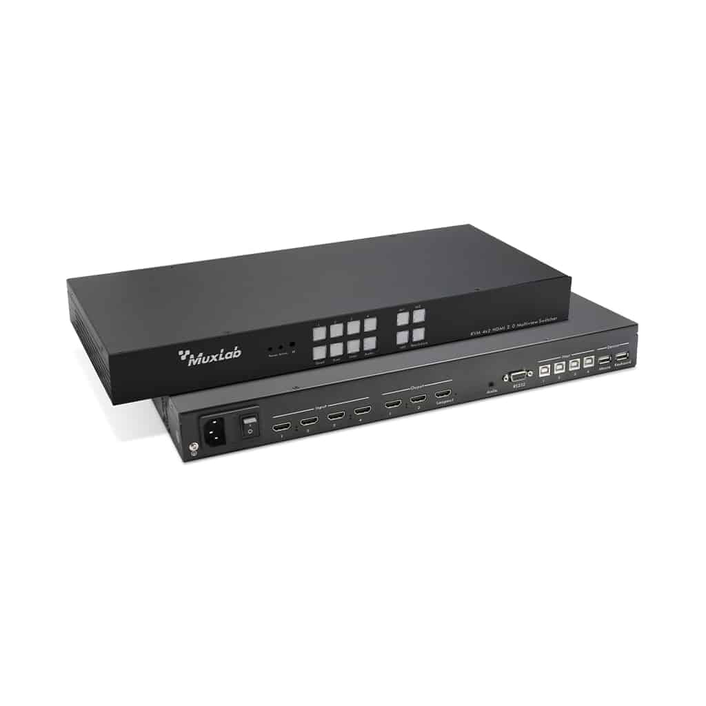 KVM 4x2 HDMI 2.0 Multiview Switcher