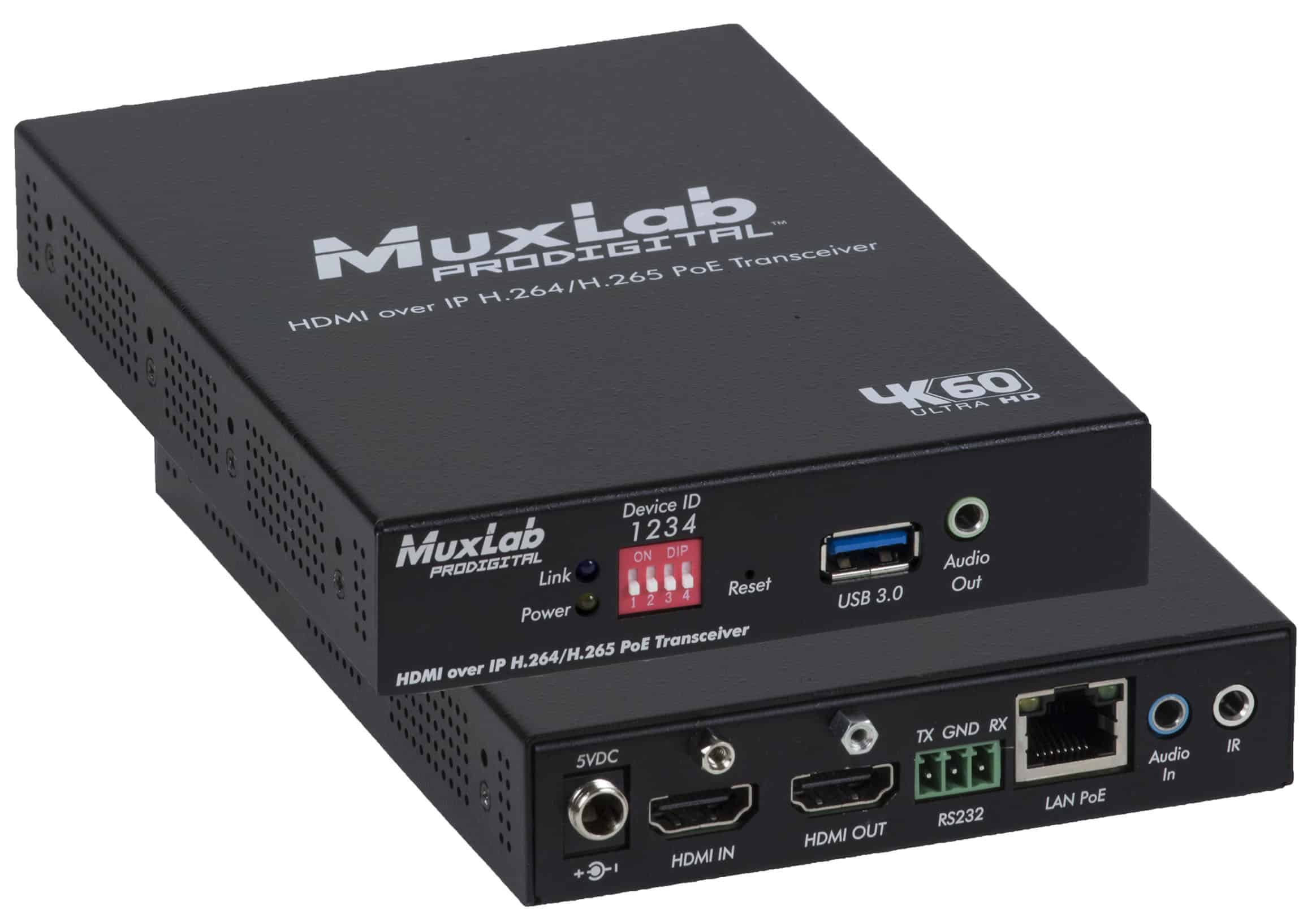 HDMI over IP H.264/H.265 PoE Receiver, 4K60