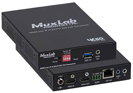 HDMI over IP H.264/H.265 PoE Receiver, 4K60 image 1