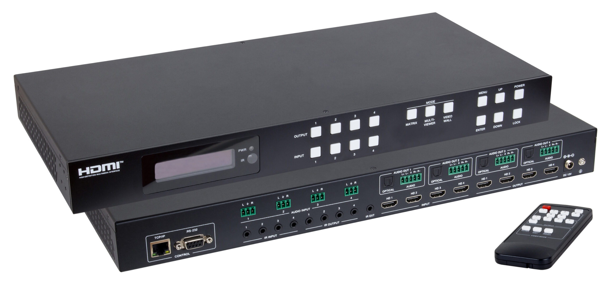 HDMI 2.0 4X4 Seamless Matrix with Videowall & Multiview