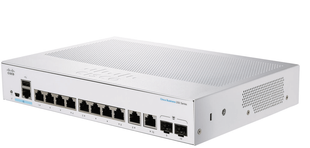 CBS350-8P-E-2G-NA 8-Port Gigabit PoE Managed Switch (pre-configured)