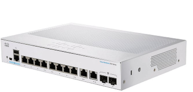 CBS350-8P-E-2G-NA 8-Port Gigabit PoE Managed Switch (pre-configured) image 1