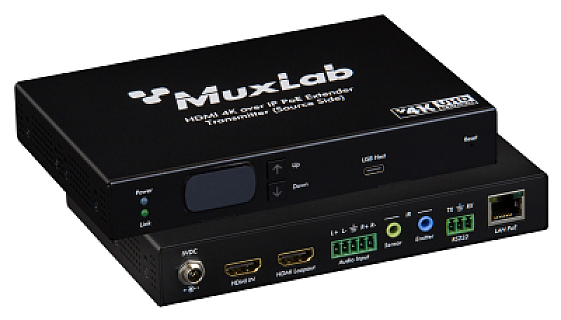 KVM HDMI over IP PoE Transmitter Deluxe, 4K/30 image 1