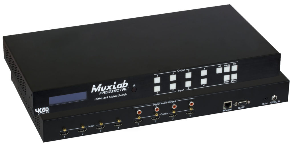 HDMI 4x4 Matrix Switch, 4K/60, EU