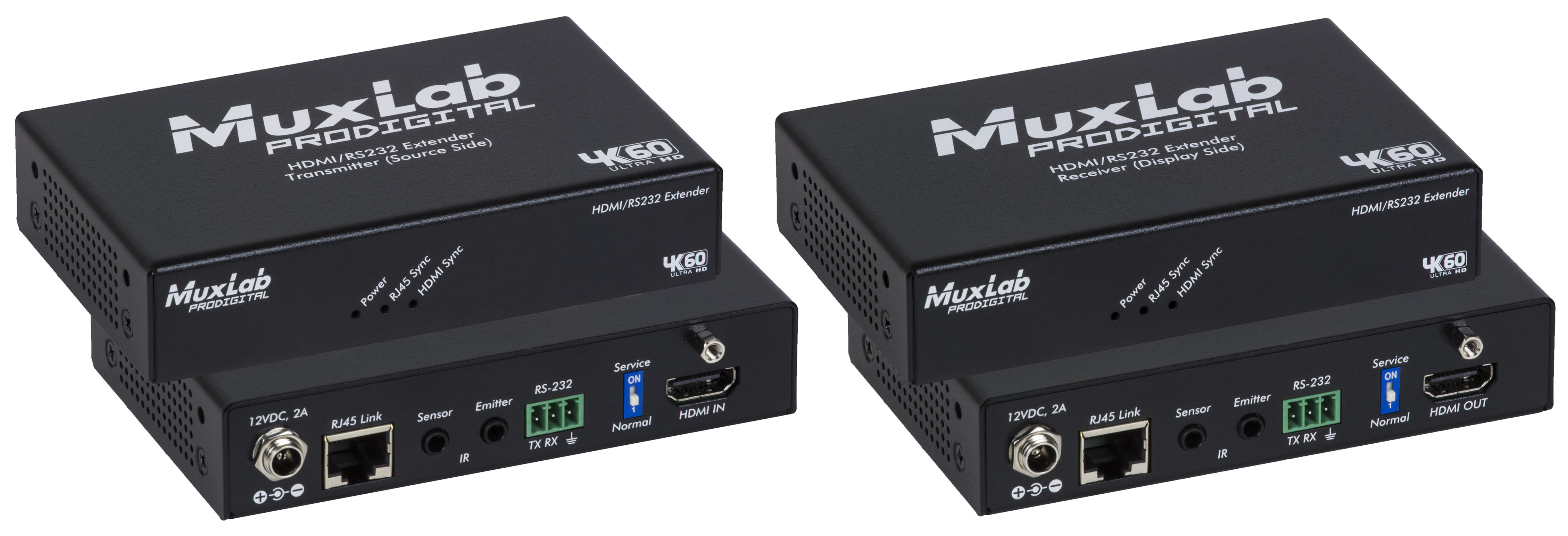 HDMI/RS232 Extender Kit with ARC, HDBT, UHD-4K