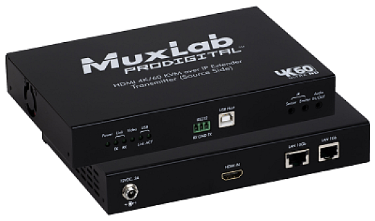 HDMI 4K/60 KVM Over IP Transmitter, UTP image 1