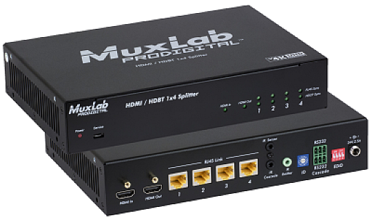 HDMI / HDBT 1×4 Splitter, UHD-4K US image 1