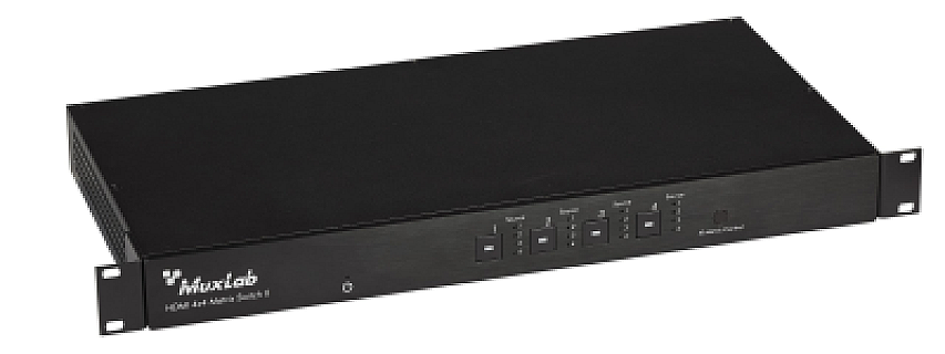 HDMI 4×4 Matrix Switch HDBT, POE image 1