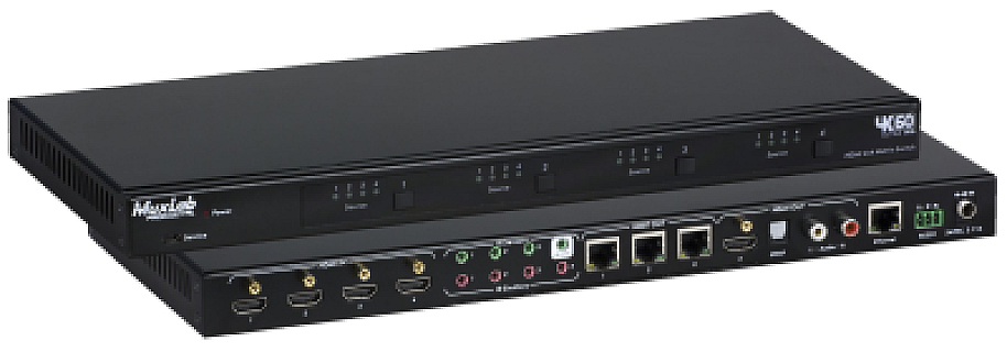 HDMI 4x4 Matrix Switch Kit, HDBT, PoC, 4K/60, US image 1