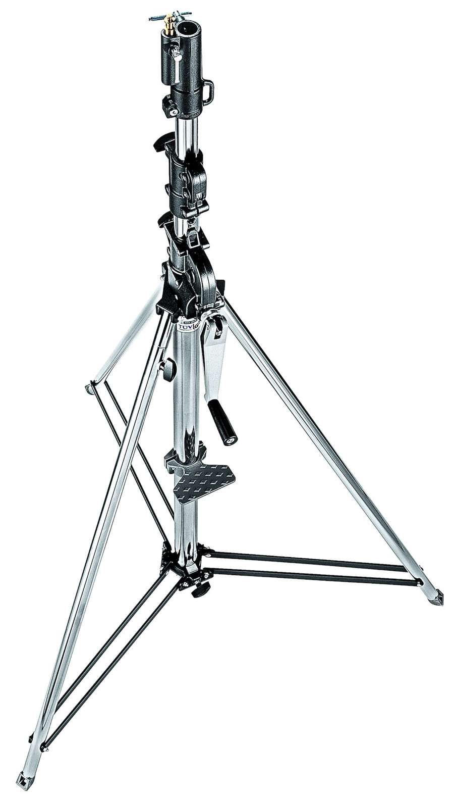 Wind Up 3-Section Black Zinc - 167/370 cm