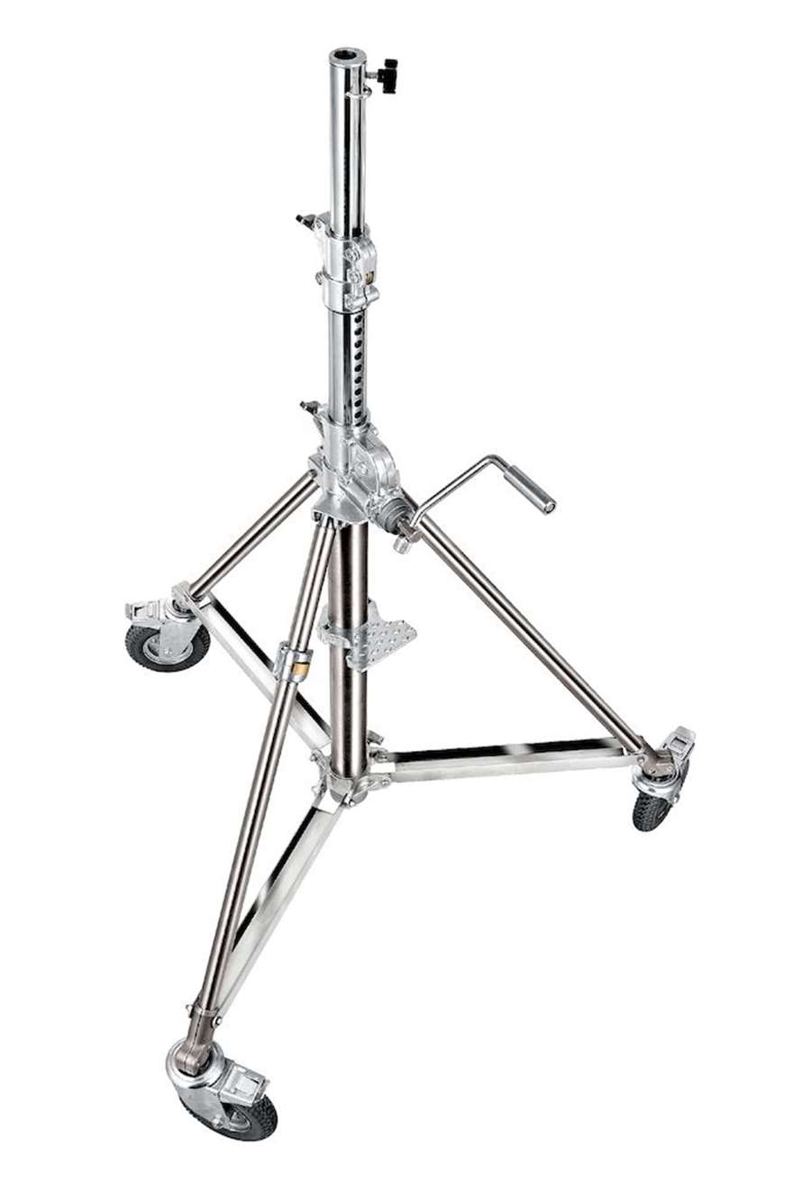 Super wind up stainless steel stand - 140/290 cm