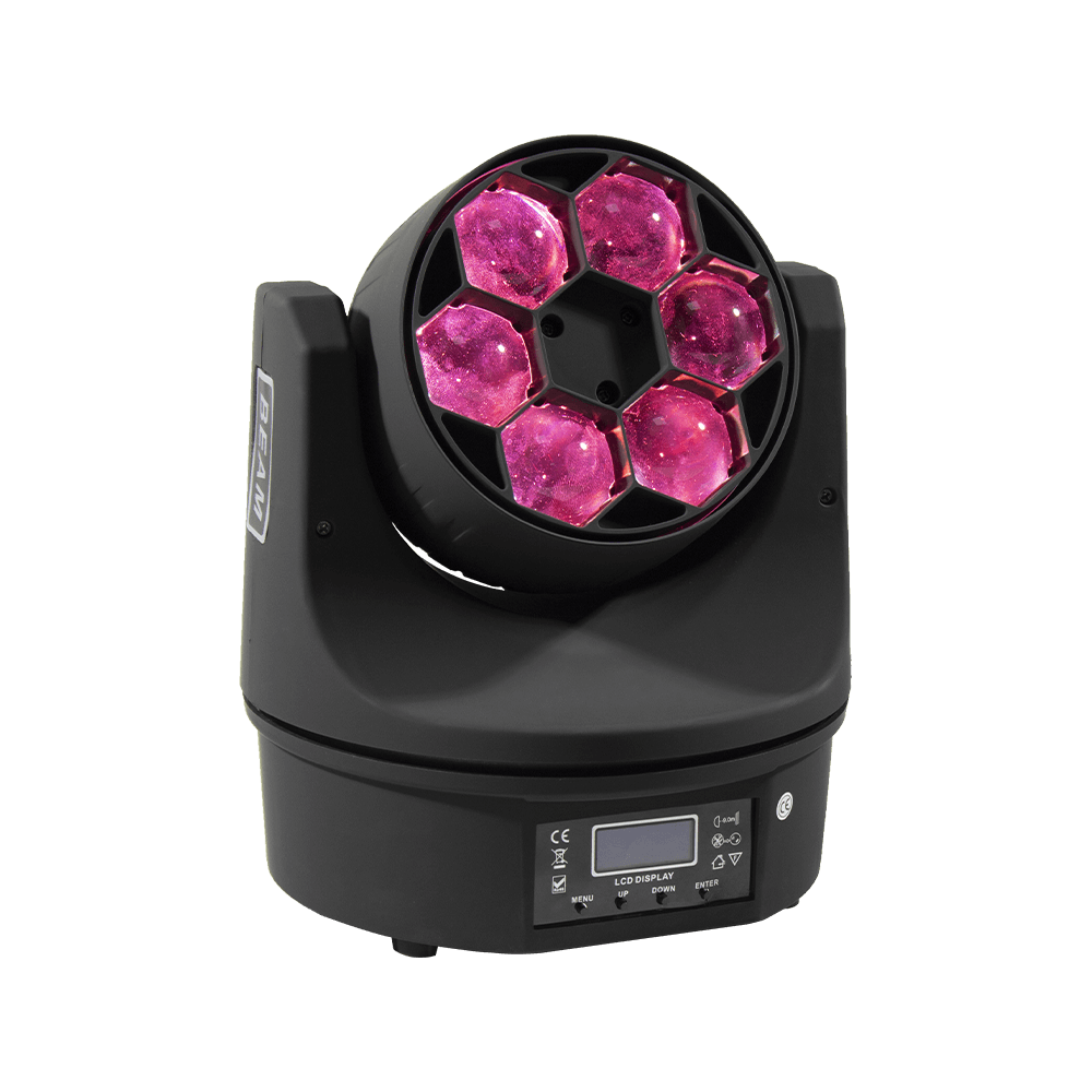 LED Bee Eye Beam & Wash 6x15W RGBW 4in1 Moving Head Light