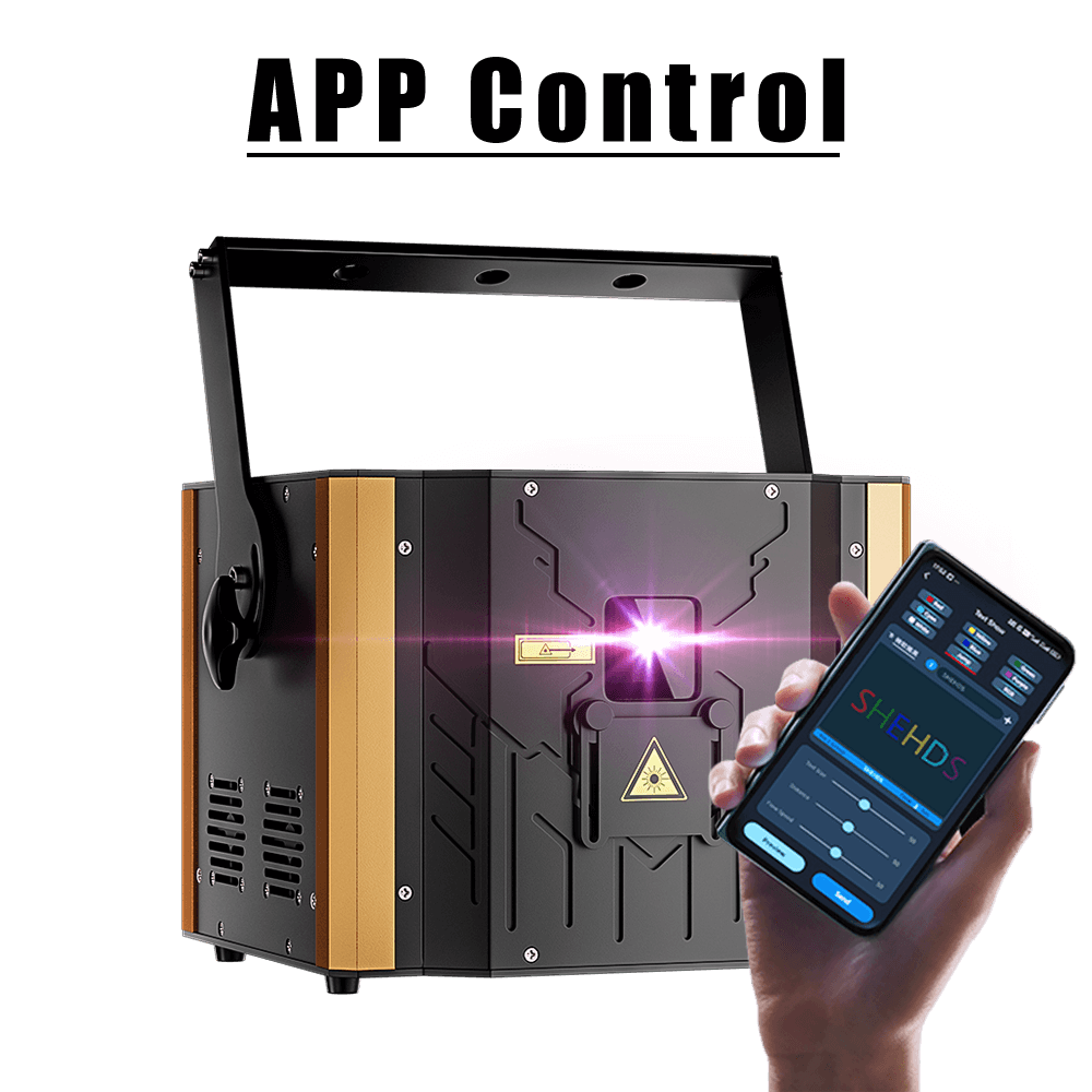 Constellaser APP Control 6W RGB Animation Semiconductor Laser Light With DMX512, ILDA & RJ45 Art Net Connector