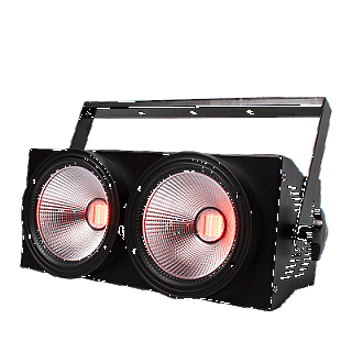 COB Blinder 2Eyes LED 2x100W RGBWA+UV 6in1 Par Light image 1
