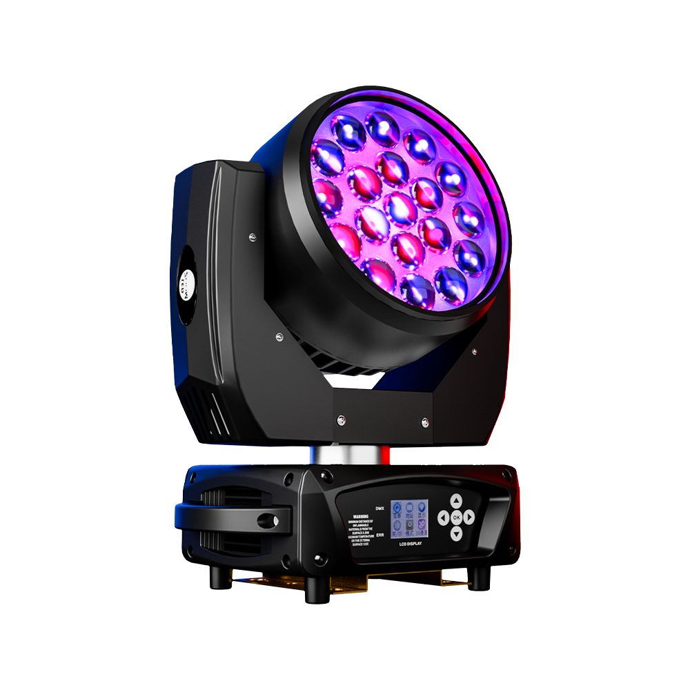 19x15W LED RGBW Moving Head with Zoom & Wash Stage Lighting