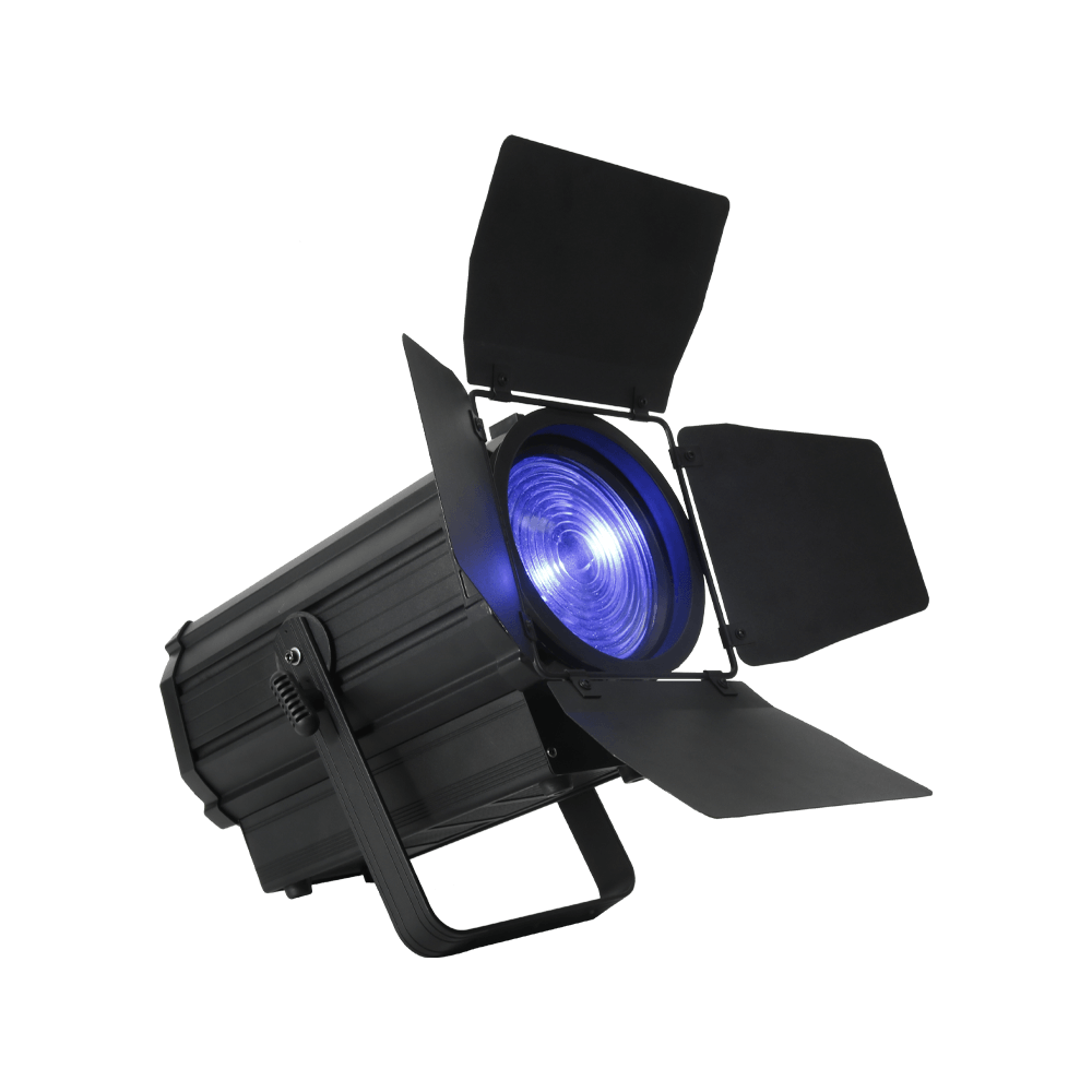 250W RGBW Spotlight with Barndoors & Pulse Strobe