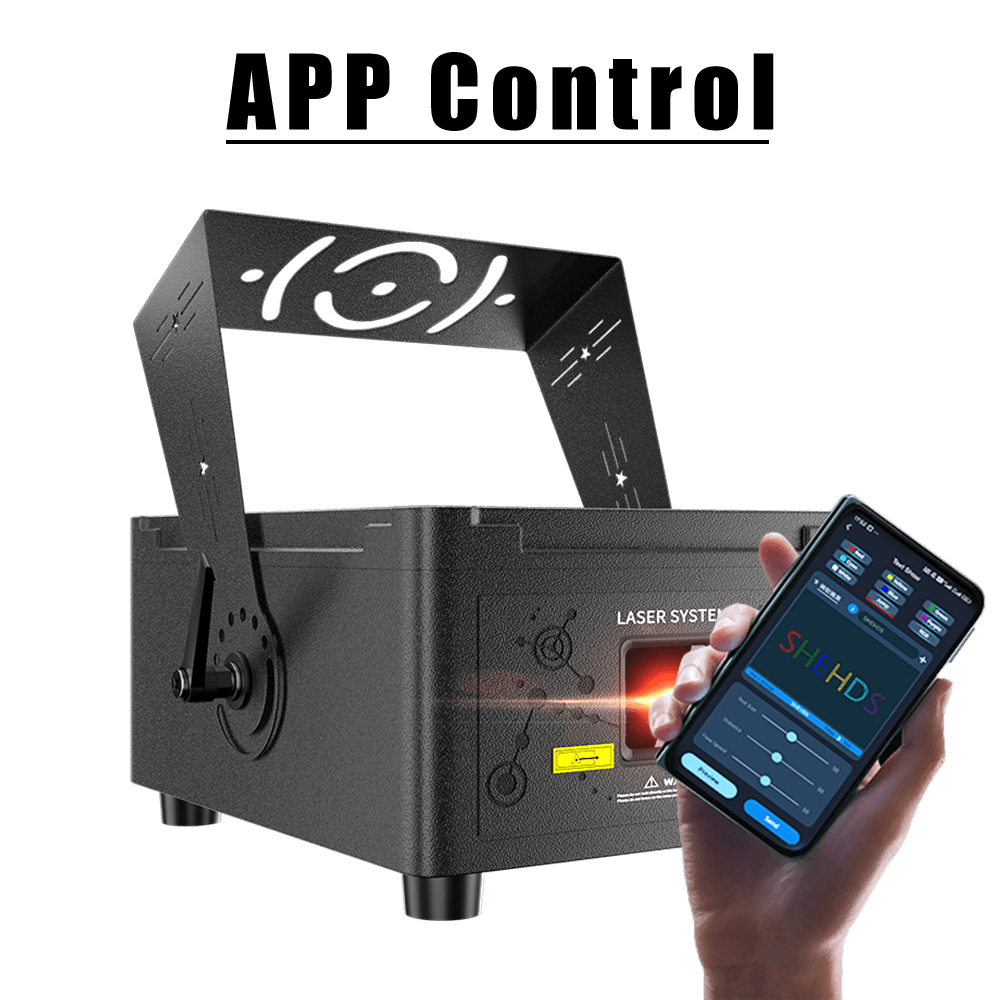 APP Control Waterproof 12W RGB Scanner Pattern Animation Laser Light