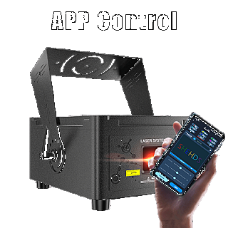 APP Control Waterproof 12W RGB Scanner Pattern Animation Laser Light image 1