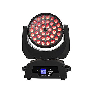 Zoom & Wash 36x18W Moving Head Light RGBWA+UV Button Version image 1