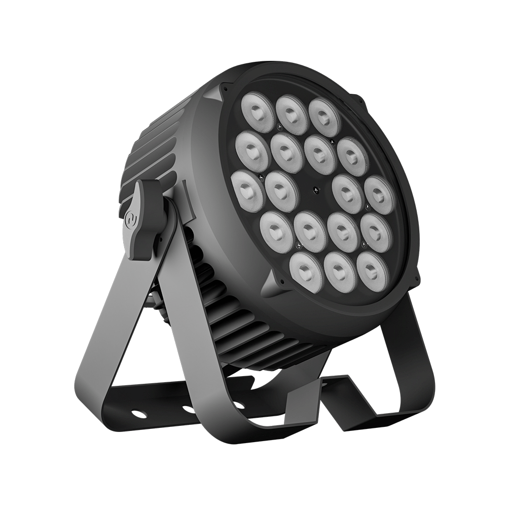 CORALPAR Waterproof 18x18W LED Flat Par Light RGBWA+UV Aluminum Alloy