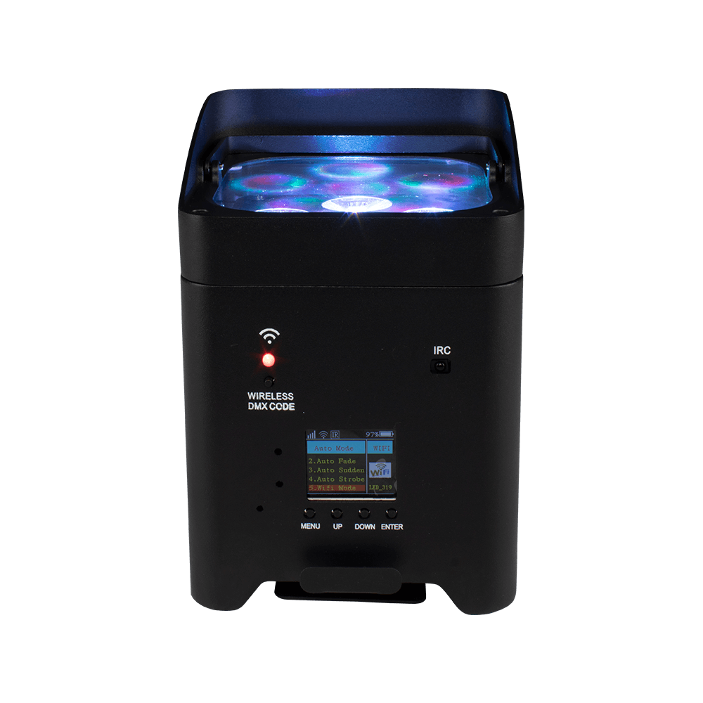 Wireless Battery LED Uplight 6x18W 6in1 RGBAW+UV